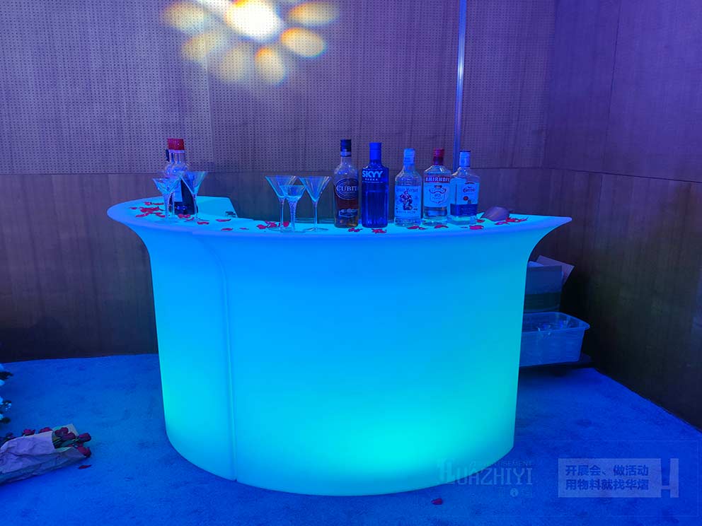 發(fā)光酒吧臺出租適合場景介紹