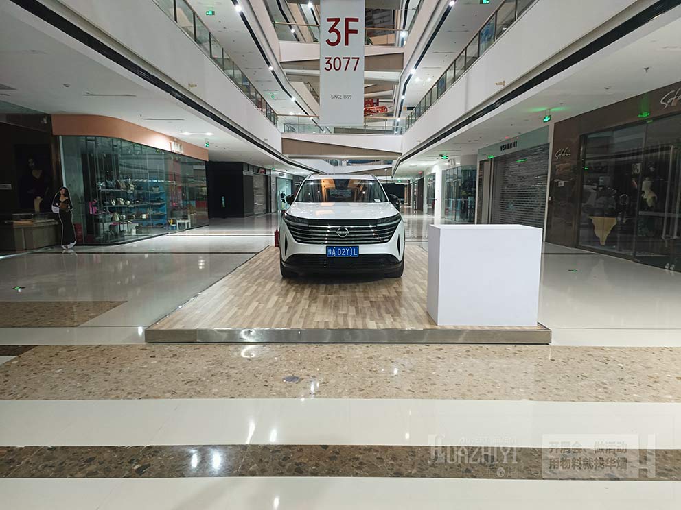 接待臺租賃公司華熠搭建車展地臺和接待臺