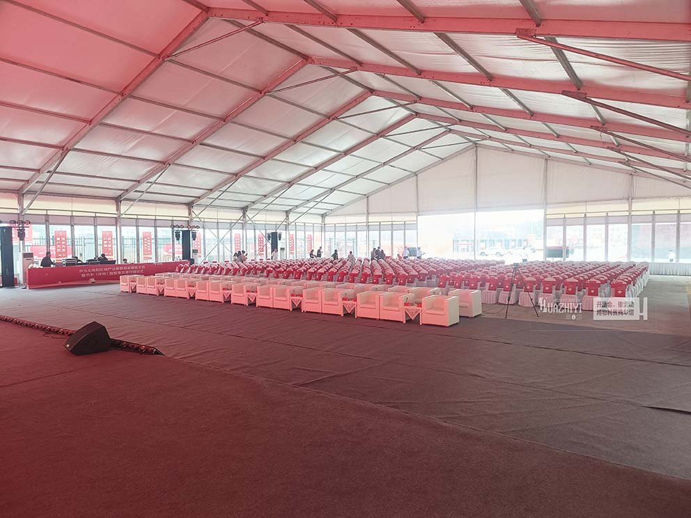 開封篷房租賃公司助力鄧州京東智慧物流港盛大開園