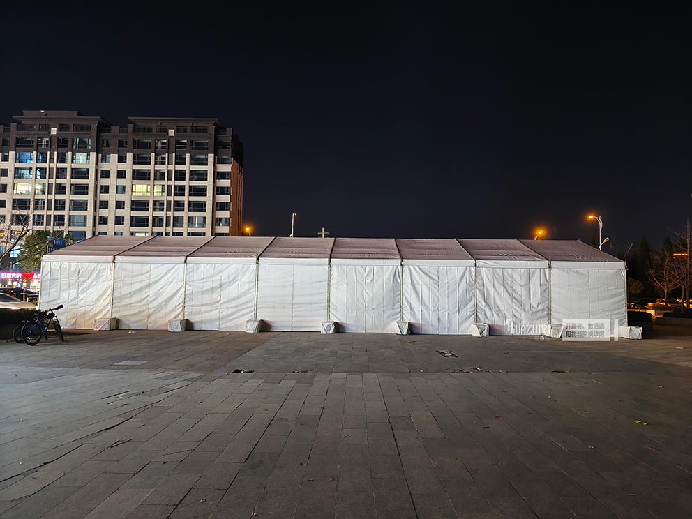 篷房租賃公司助力商丘永城俄羅斯商品特賣活動