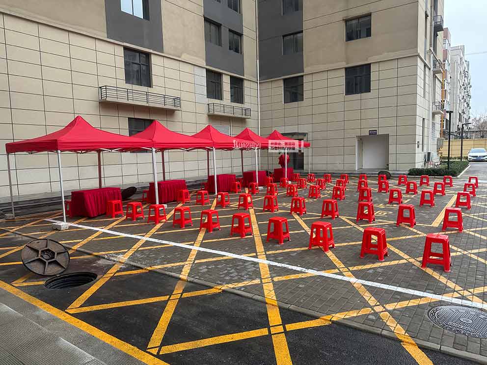華熠帳篷出租現(xiàn)身鄭州豐產(chǎn)路交房會(huì)活動(dòng)