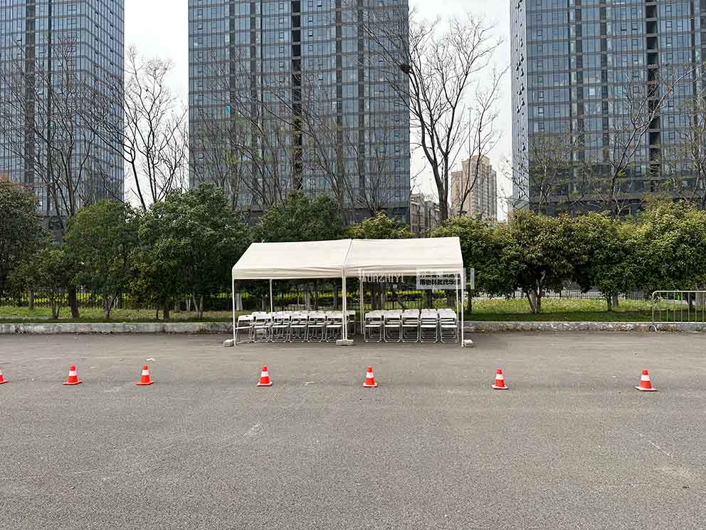 華熠帳篷租賃助力極克汽車試駕會