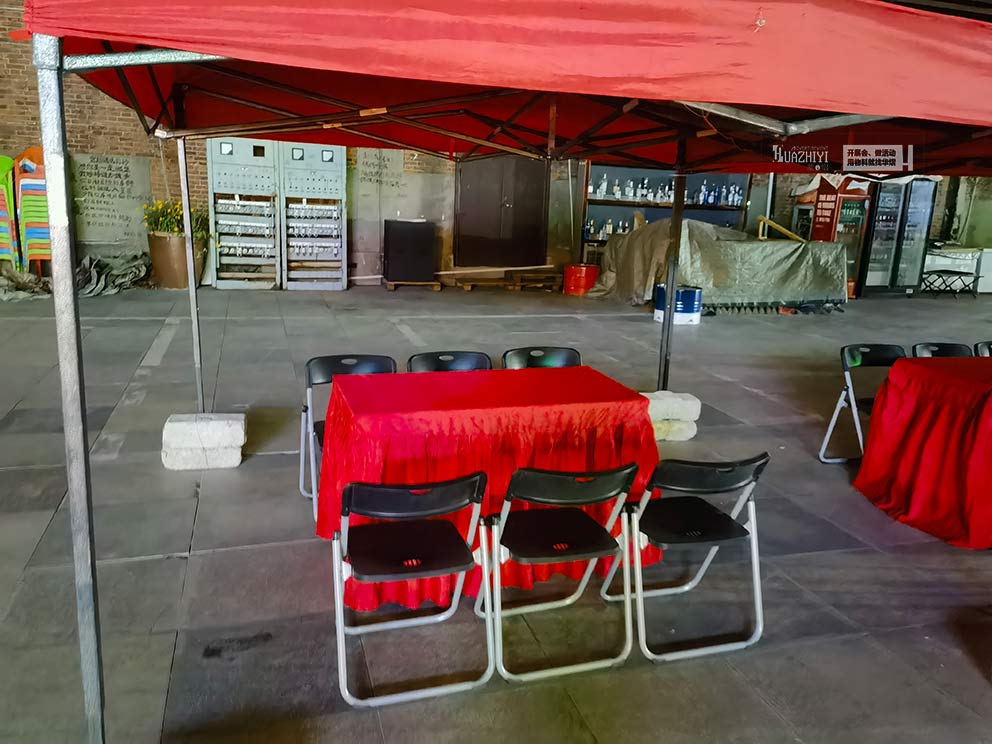 華熠帳篷篷房出租助力紅十字馬拉松各點位物料布場